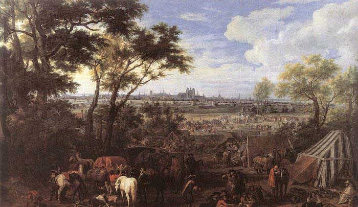 The Army of Louis XIV in front of Tournai in 1667